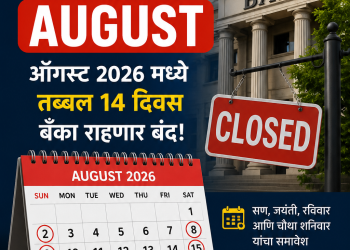 ऑगस्टमध्ये तब्बल 14 दिवस बँका बंद; महत्त्वाची कामे वेळेत उरका, सुट्ट्यांची संपूर्ण यादी