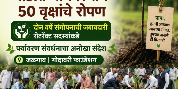 ‘एक पेड़ पापा के नाम’ उपक्रमातून पर्यावरण संवर्धनाचा संदेश