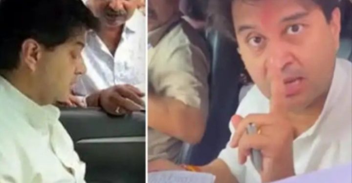 ‘माझ्यासमोर असली भाषा वापरु नका’; मत देणार नाही म्हणणाऱ्या युवकावर ज्योतिरादित्य शिंदे भडकले, लगेचच दिली ३ कोटींची भेट