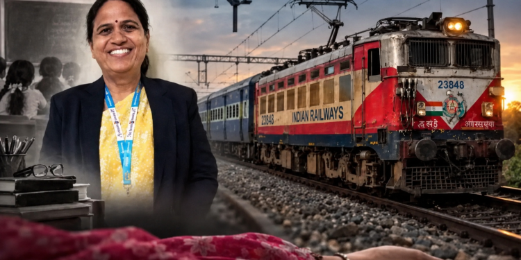 झटका बसताच रेल्वेच्या बाहेर तोल गेला; शिक्षिकेचे प्राण वाचवायला रेल्वे २ KM उलटी धावली; डॉक्टरांचे शर्थीचे प्रयत्न पण..
